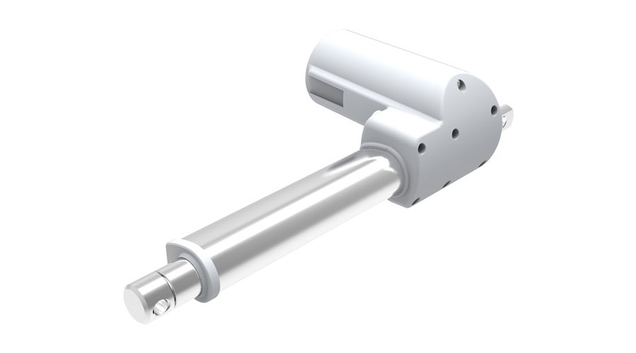This actuator saves installation space by mounting the control box to the actuator