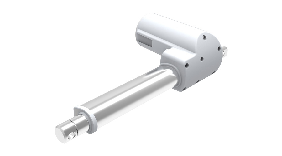 This actuator saves installation space by mounting the control box to the actuator