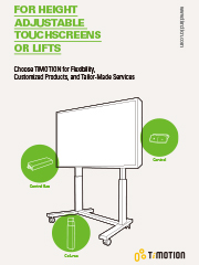 Actuation Systems for Height Adjustable Touchscreens or Lifts