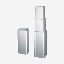 The TL3 column is made of three extruded, rectangular, aluminum tubes 