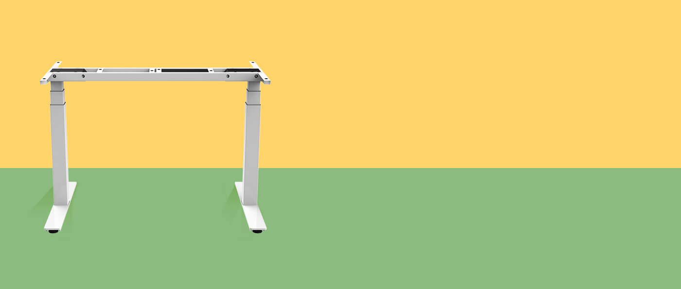 Sit-stand desk frame kit solutions