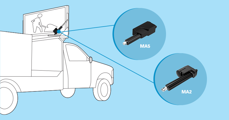 actuadores eléctricos para vehículos todoterreno