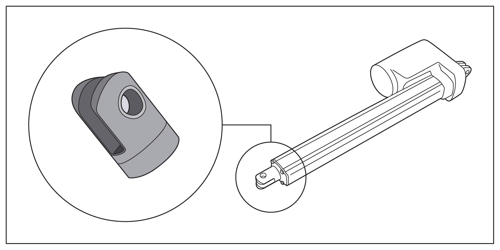 リニアアクチュエーターのマウント Timotion